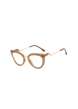 Okulary kocie do komputera damskie z filtrem BLUE Light zerówki 2570-1 ze sklepu Stylion w kategorii Okulary zerówki damskie - zdjęcie 111435940
