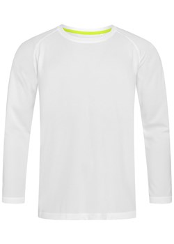 Longsleeve Sportowy, Koszulka, T-shirt z Długim Rękawem, Biały, ACTIVE-DRY Poliester TSJNPLST8420LSwhite ze sklepu JegoSzafa.pl w kategorii T-shirty męskie - zdjęcie 111498570