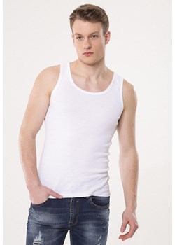 Biała Koszulka Appealable ze sklepu Born2be Odzież w kategorii T-shirty męskie - zdjęcie 111518733