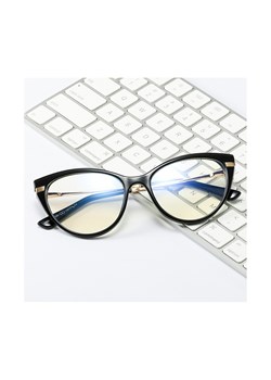 Okulary kocie do komputera damskie z filtrem BLUE Light zerówki 2567 ze sklepu Stylion w kategorii Okulary zerówki damskie - zdjęcie 111533290