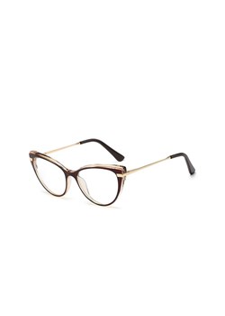 Okulary kocie do komputera damskie z filtrem BLUE Light zerówki 2567-1 ze sklepu Stylion w kategorii Okulary zerówki damskie - zdjęcie 111533292
