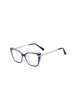 Okulary kocie do komputera damskie z filtrem BLUE Light zerówki 2577-1 ze sklepu Stylion w kategorii Okulary zerówki damskie - zdjęcie 111790972