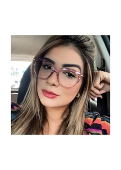 Okulary kocie do komputera damskie z filtrem BLUE Light zerówki 2571-2 ze sklepu Stylion w kategorii Okulary przeciwsłoneczne damskie - zdjęcie 111790994
