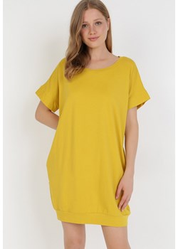 Żółta Sukienka Brethoche ze sklepu Born2be Odzież w kategorii Sukienki - zdjęcie 111932782