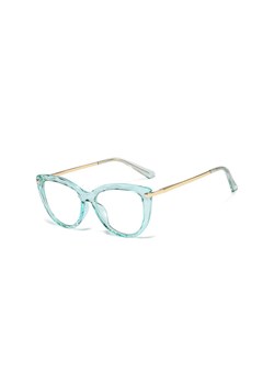 Okulary kocie do komputera damskie z filtrem BLUE Light zerówki 2571-4 ze sklepu Stylion w kategorii Okulary korekcyjne damskie - zdjęcie 112013813