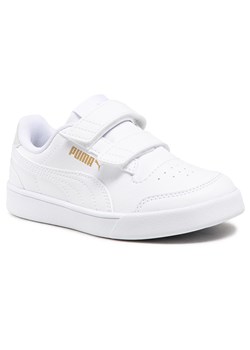 Sneakersy PUMA - Shuffle V Ps 375689 04 White/White/Gray/Gold ze sklepu eobuwie.pl w kategorii Trampki dziecięce - zdjęcie 112319343