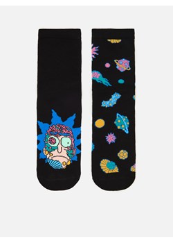 Cropp - 2 pack skarpetek Rick and Morty - czarny ze sklepu Cropp w kategorii Skarpetki damskie - zdjęcie 112557864