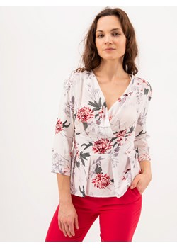 Bluzka z baskinką w kwiaty Bialcon ze sklepu Eye For Fashion w kategorii Bluzki damskie - zdjęcie 112639060