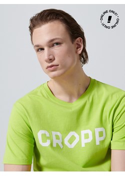 Cropp - Koszulka z nadrukiem Cropp - zielony ze sklepu Cropp w kategorii T-shirty męskie - zdjęcie 112720490