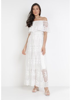 Biała Sukienka Harphinix ze sklepu Born2be Odzież w kategorii Sukienki - zdjęcie 112728103