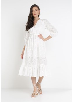 Biała Sukienka Orethaphaura ze sklepu Born2be Odzież w kategorii Sukienki - zdjęcie 112728113