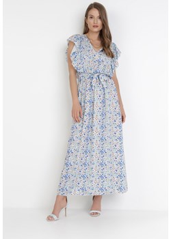 Jasnoniebieska Sukienka Mephisei ze sklepu Born2be Odzież w kategorii Sukienki - zdjęcie 113462653