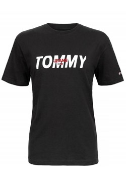 Tommy Hilfiger T-shirt Męski Regular Fit Black ze sklepu dewear.pl w kategorii T-shirty męskie - zdjęcie 113612922