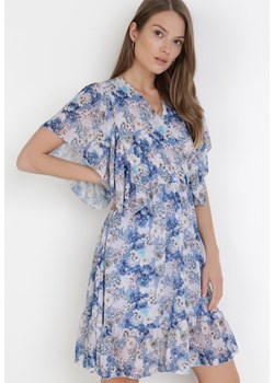 Niebieska Sukienka Thyxedice ze sklepu Born2be Odzież w kategorii Sukienki - zdjęcie 113661664