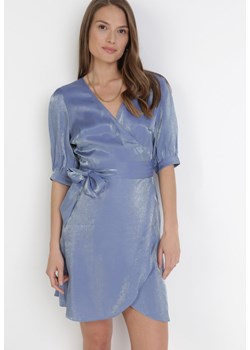 Niebieska Sukienka Savariphia ze sklepu Born2be Odzież w kategorii Sukienki - zdjęcie 113719313