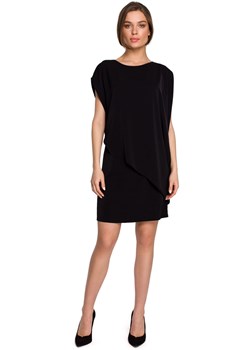 S262 Sukienka warstwowa - czarna ze sklepu Świat Bielizny w kategorii Sukienki - zdjęcie 113782022