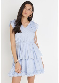 Jasnoniebieska Sukienka Nixistae ze sklepu Born2be Odzież w kategorii Sukienki - zdjęcie 113842920