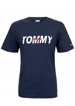 Tommy Hilfiger T-shirt Męski Regular Fit Navy ze sklepu dewear.pl w kategorii T-shirty męskie - zdjęcie 114070234