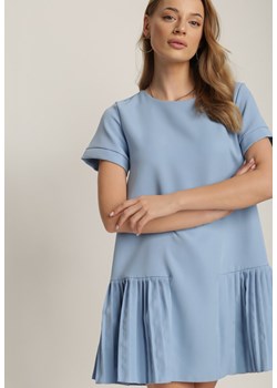 Niebieska Sukienka Prosacia ze sklepu Renee odzież w kategorii Sukienki - zdjęcie 114179500