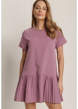 Liliowa Sukienka Prosacia ze sklepu Renee odzież w kategorii Sukienki - zdjęcie 114184714