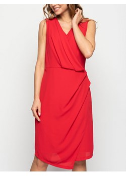 Wizytowa czerwona asymetryczna sukienka Bialcon ze sklepu Eye For Fashion w kategorii Sukienki - zdjęcie 114252614