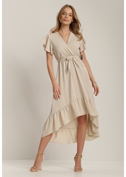 Jasnobeżowa Sukienka Pamvahr ze sklepu Renee odzież w kategorii Sukienki - zdjęcie 114255194