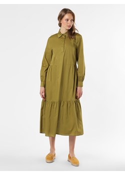 Esprit Collection Sukienka damska Kobiety Bawełna oliwkowy jednolity ze sklepu vangraaf w kategorii Sukienki - zdjęcie 114419261
