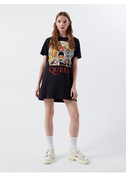 Cropp - T-shirtowa sukienka Queen - szary ze sklepu Cropp w kategorii Bluzki damskie - zdjęcie 114477161