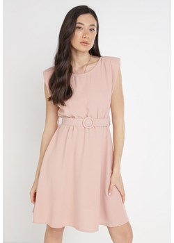 Jasnoróżowa Sukienka Nysosi ze sklepu Born2be Odzież w kategorii Sukienki - zdjęcie 114513983