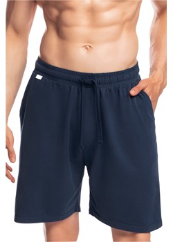 Męskie spodnie do piżamy Atlantic krótkie NMB 039 granatowe ze sklepu bodyciao w kategorii Piżamy męskie - zdjęcie 114748511