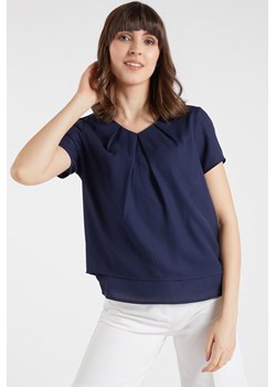 Klasyczna bluzka z drapowaniem ze sklepu MONNARI w kategorii Bluzki damskie - zdjęcie 114870223