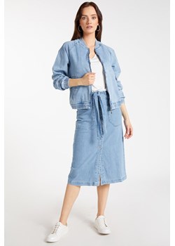 Jeansowa spódnica z wiązaniem ze sklepu MONNARI w kategorii Spódnice - zdjęcie 114871962
