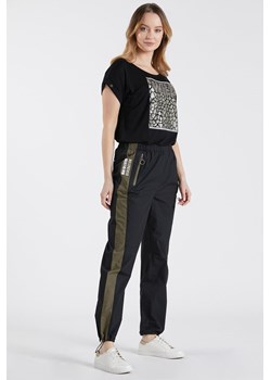 Bawełniane spodnie z gumką ze sklepu MONNARI w kategorii Spodnie damskie - zdjęcie 114876800