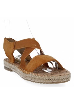 Camelowe sandały damskie na płaskiej podeszwie firmy Lady Glory (kolory) ze sklepu PaniTorbalska w kategorii Espadryle damskie - zdjęcie 115171403