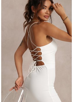 Biała Sukienka Zarinlia ze sklepu Renee odzież w kategorii Sukienki - zdjęcie 115175241