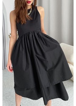 Sukienka IVET czarna elegancka bez rękawów 