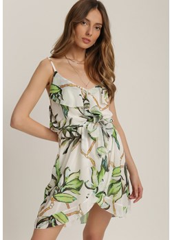 Biało-Zielona Sukienka Nephesiphe ze sklepu Renee odzież w kategorii Sukienki - zdjęcie 115406560