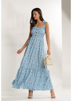 Niebieska Sukienka Elrinraya ze sklepu Renee odzież w kategorii Sukienki - zdjęcie 115705982