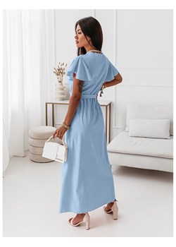 Elegancka sukienka maxi CAROLINE - błękitna ze sklepu magmac.pl w kategorii Sukienki - zdjęcie 115716824