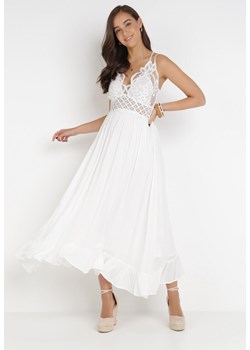 Biała Sukienka Coridoe ze sklepu Born2be Odzież w kategorii Sukienki - zdjęcie 115768724