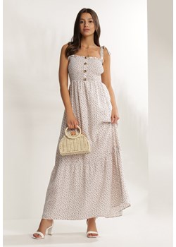 Kremowa Sukienka Periliria ze sklepu Renee odzież w kategorii Sukienki - zdjęcie 115788074