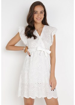 Biała Sukienka Telephei ze sklepu Born2be Odzież w kategorii Sukienki - zdjęcie 115790892