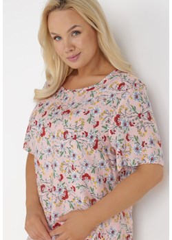 Jasnoróżowa Bluzka Kandriara ze sklepu Born2be Odzież w kategorii Bluzki damskie - zdjęcie 115837612