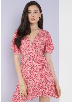 Czerwona Sukienka Adrerial ze sklepu Born2be Odzież w kategorii Sukienki - zdjęcie 115841202