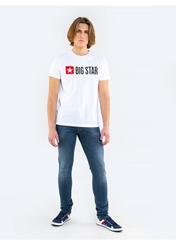 Koszulka męska z logo BIG STAR biała Quado 101 ze sklepu Big Star w kategorii T-shirty męskie - zdjęcie 115850573