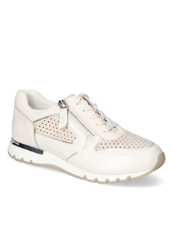 Piękne Białe Sneakersy Licowe Caprice Caprice 9-23503-26/199 Off White Comb ze sklepu Arturo-obuwie w kategorii Buty sportowe damskie - zdjęcie 115858131
