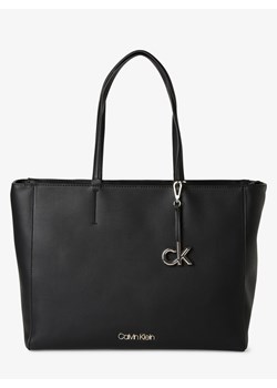 Calvin Klein Damska torba shopper Kobiety Sztuczna skóra czarny jednolity ze sklepu vangraaf w kategorii Torby Shopper bag - zdjęcie 116048902