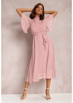 Różowa Sukienka Syrissis ze sklepu Renee odzież w kategorii Sukienki - zdjęcie 116162521
