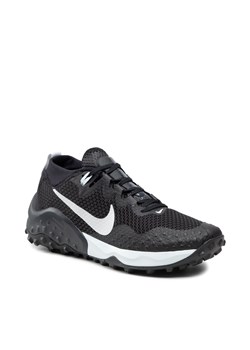 Buty sportowe damskie Nike czarne na wiosnę z tworzywa sztucznego sznurowane 
