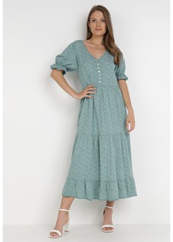 Miętowa Sukienka Thosassea ze sklepu Born2be Odzież w kategorii Sukienki - zdjęcie 116318412